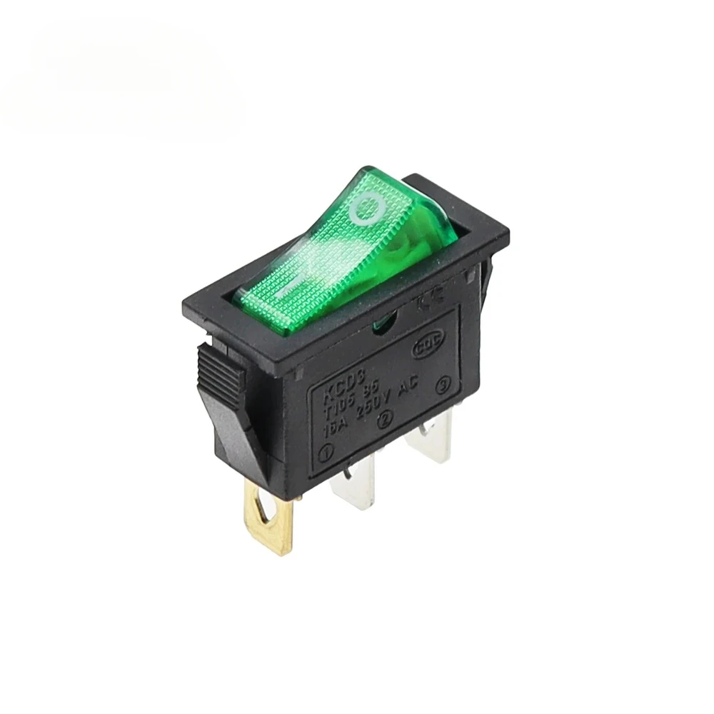 

1 шт. KCD3 кулисный переключатель ВКЛ-ВЫКЛ ВКЛ-ВЫКЛ-ВКЛ 2 положения 3 контакта электрооборудование с выключателем питания света