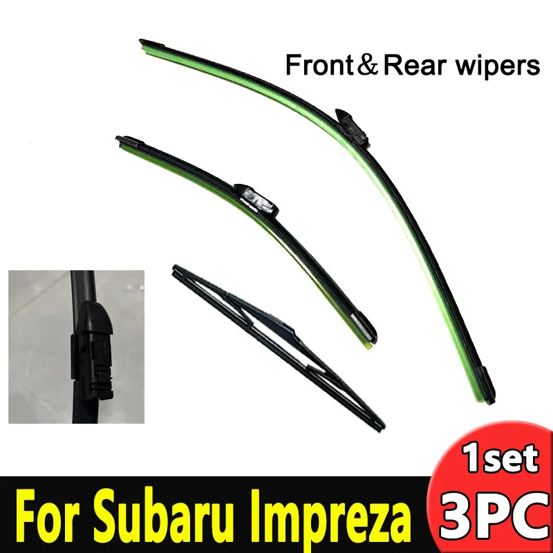 

Wiper LHD Front & Rear Wiper Blades Set For Subaru Impreza XV GK GT 2017 - 2021 Windshield Windscreen Window 26"+16"+12"