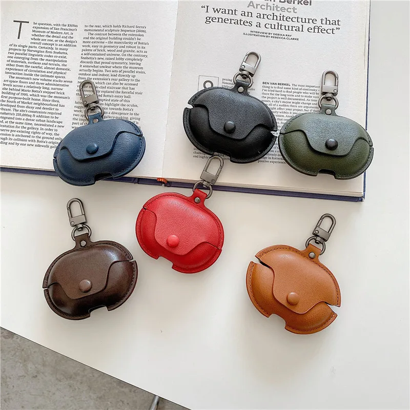 

Luxury PU Leather Earphone Cases For Huawei Freebuds 4i Pro Business Protective headset cover For Freebuds 4 Cases sleeve Funda