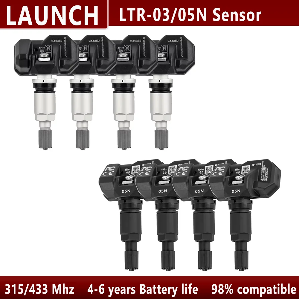 Фото Универсальный датчик давления в шинах Launch RF Sensor LTR03/LTR05N (315/433 МГц), совместимый с X-431 TSGUN, замена оригинального (OE) №1