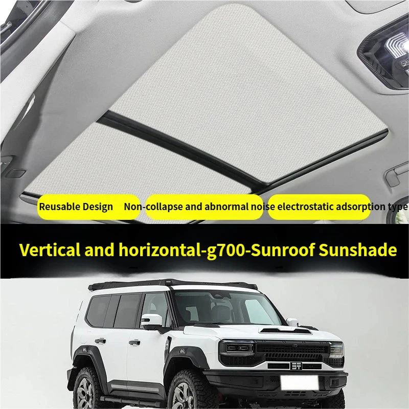 Фото Солнцезащитный козырек для панорамной крыши Chery Jetour Zongheng G700, защита от УФ-излучения, теплоизоляционная панель, автоаксессуары №1