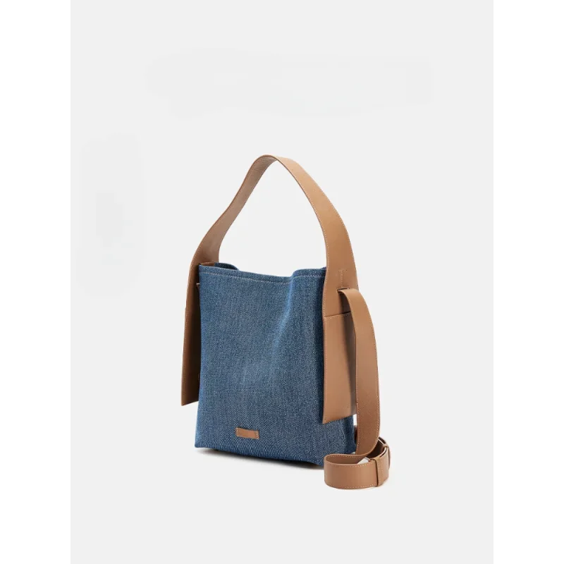 

Casual Denim Bucket Bag for Women Shoulder Crossbody Bag Multiple Pockets Ladies Handbag Luxury Design Female Big Totes 2023