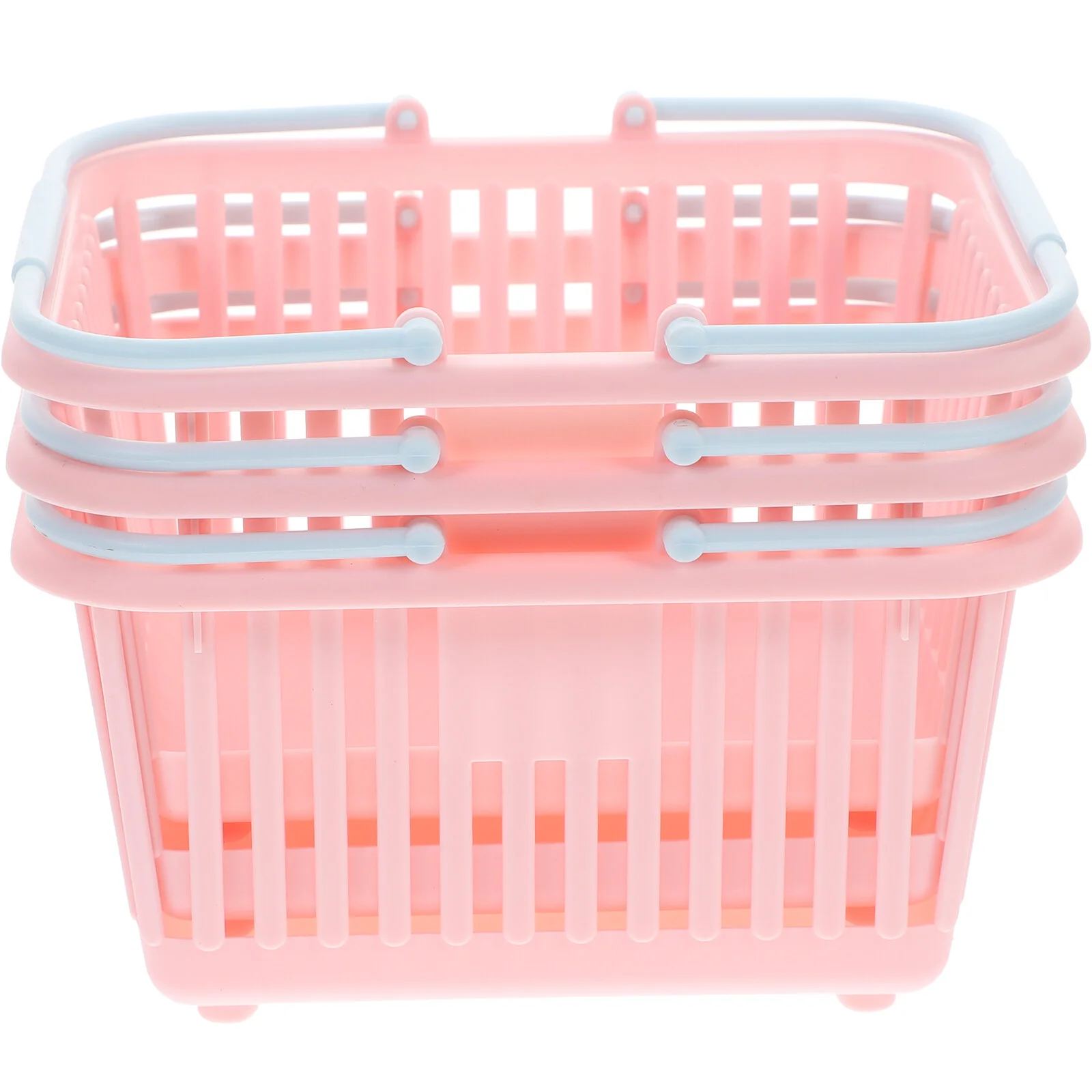 

3 Pcs Reward Plastic Baskets Classroom Toy Buckets Kids Storage Tote Handle Mini Clothes Rack Small Garden Child Shopping cart
