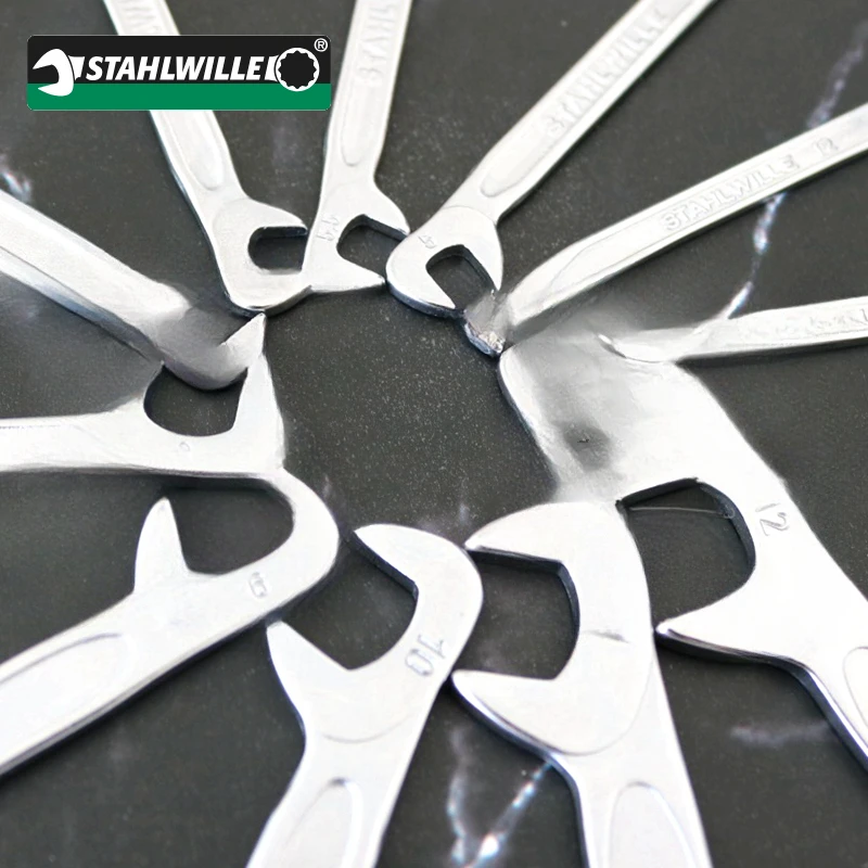 Немецкий оригинальный маленький открытый ключ STAHLWILLE ультратонкий 3 2-14 мм серия 12