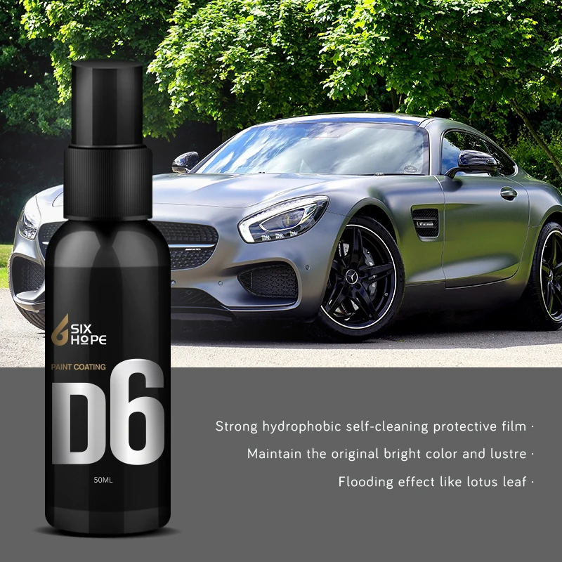 

9H Automotive Ceramic Coating Liquid 50ml Automotive Plating Crystallization Coating D6-50ml