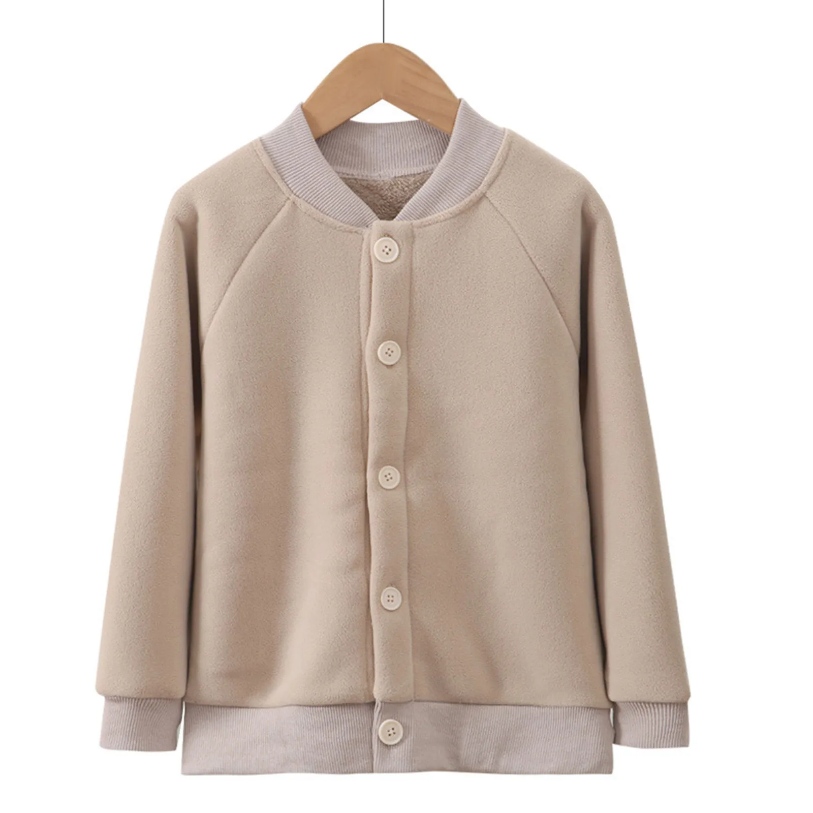 2024 осенне-зимняя куртка для мальчиков и девочек хлопковая утепленные флисовые