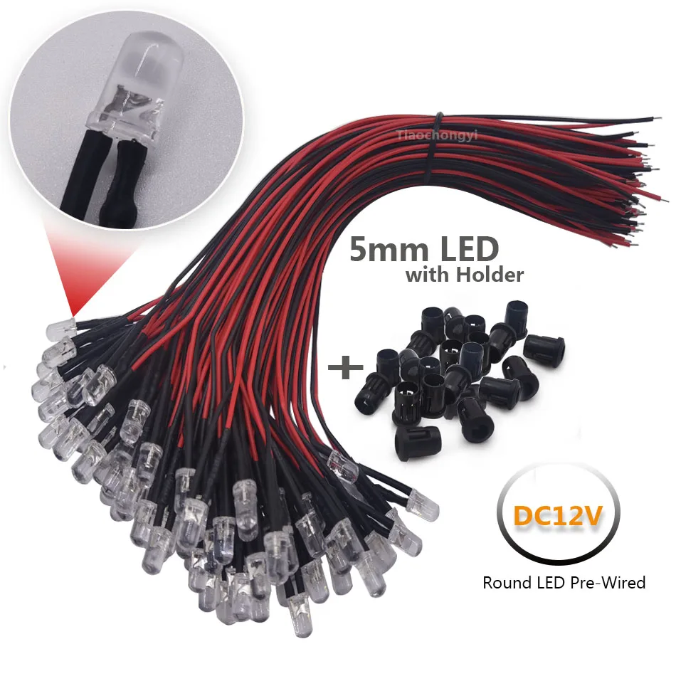 

Предварительно провода светодиоды TiaoChongYi 3мм 5мм RGB