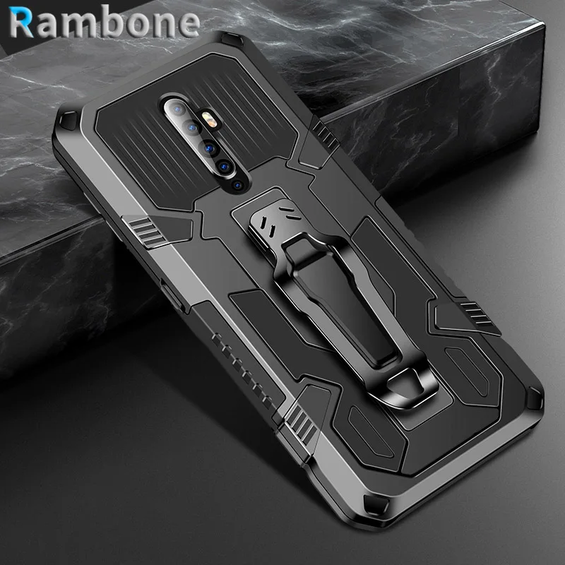 

Anti-drop Phone Cover For Oppo Reno 4 5 6 6Z 5Lite 4Lite 5F 4F 2F Shockproof Bracket Back Clip Case For Oppo F11 F17 F19 Pro F9