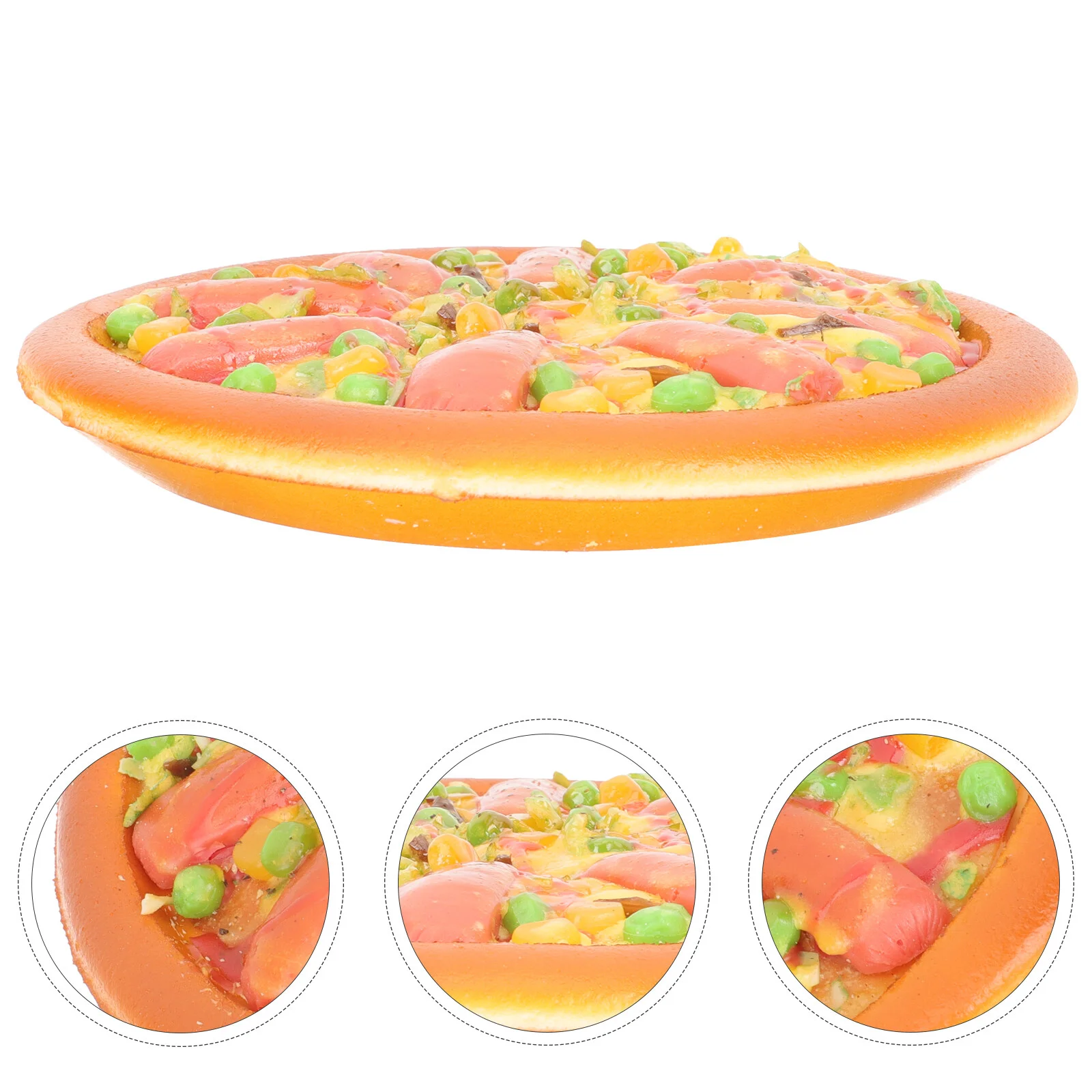 

Toy Room Restaurant Display Prop Plate Decor Pizza Bakery Decoration Simulation