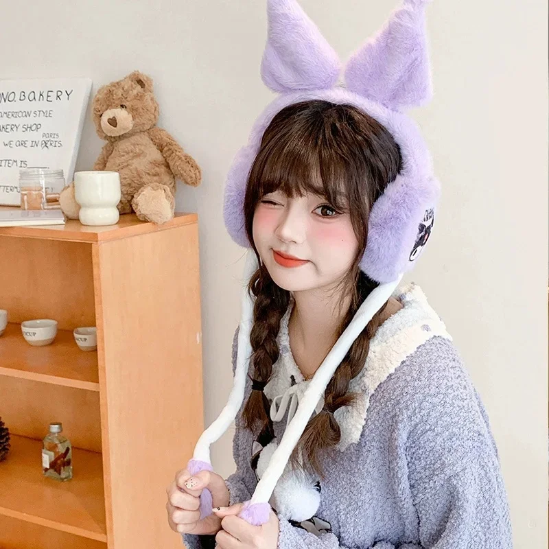 Sanrio детские милые зимние теплые наушники с героями мультфильмов креативные уши