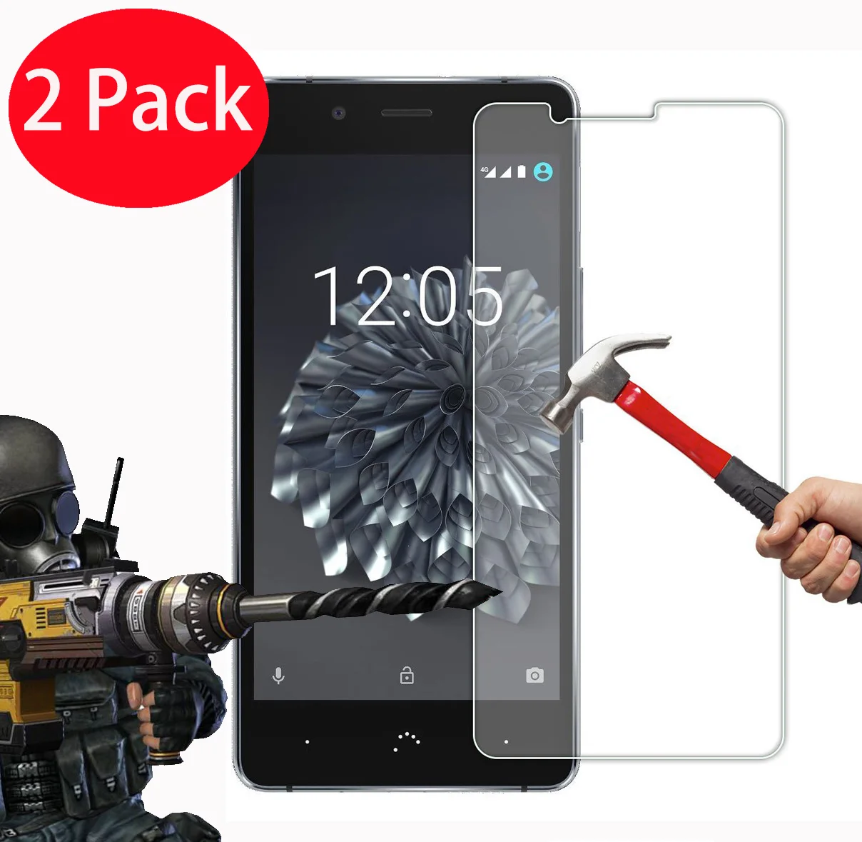 2 шт. закаленное стекло для защиты экрана BQ Aquaris M5 U U2 Lite X X5 V Plus Pro |
