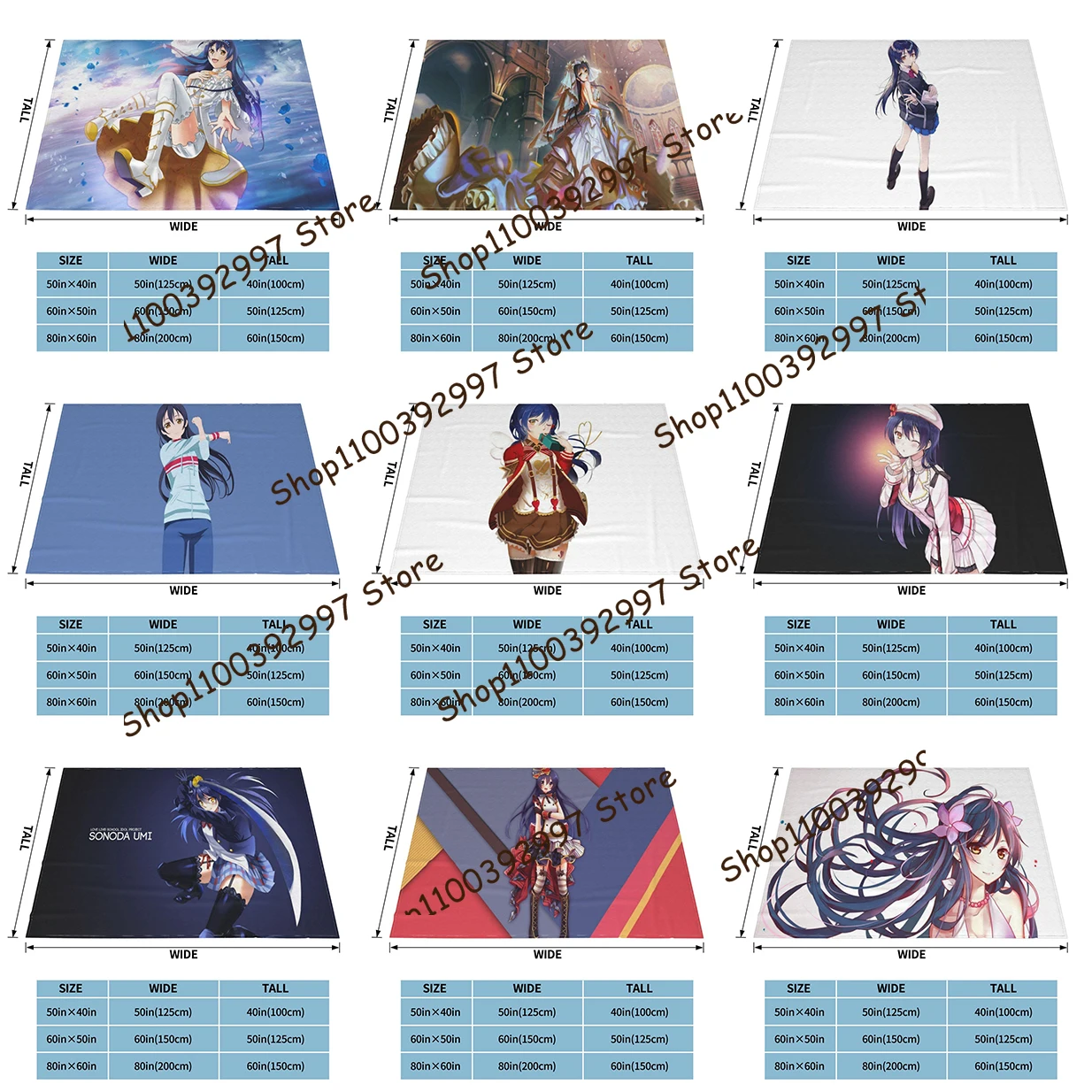 

Love Live! Superstar!! Blanket Group Portrait Throw on Blanket Anti-Pilling Rustic Throw Blanket Lightweight for Travel Sofa Bed
