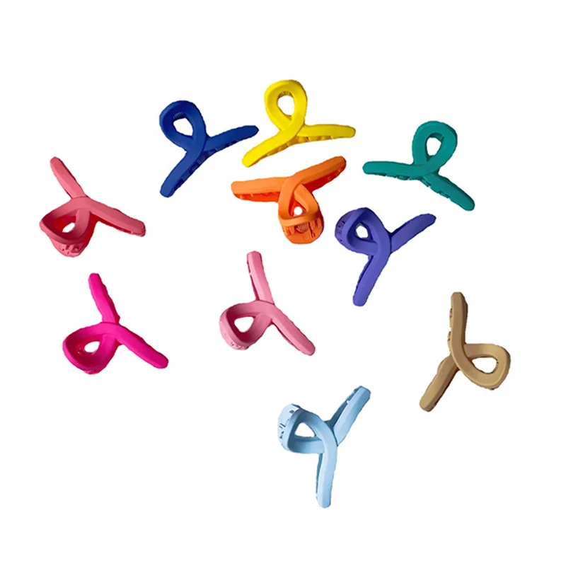 

10 шт. оптовая продажа карамельных цветов заколка для волос акриловый пластиковый крест цветок заколка для волос матовые аксессуары для вол...