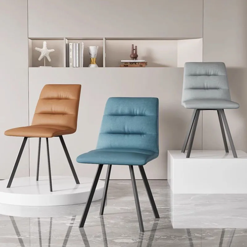 Роскошный обеденный стул минималистичный современный на спине мягкая сумка