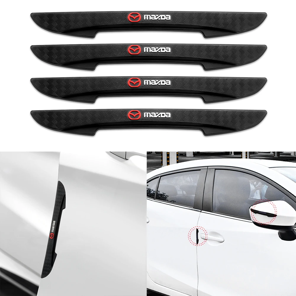 

4Pcs Car Door Anti-Collision Bumper Door Side Edge Protective Sticker For Mazda MS 2 3 6 gg gj gh cx5 cx30 cx3 mx5 Axela Speed