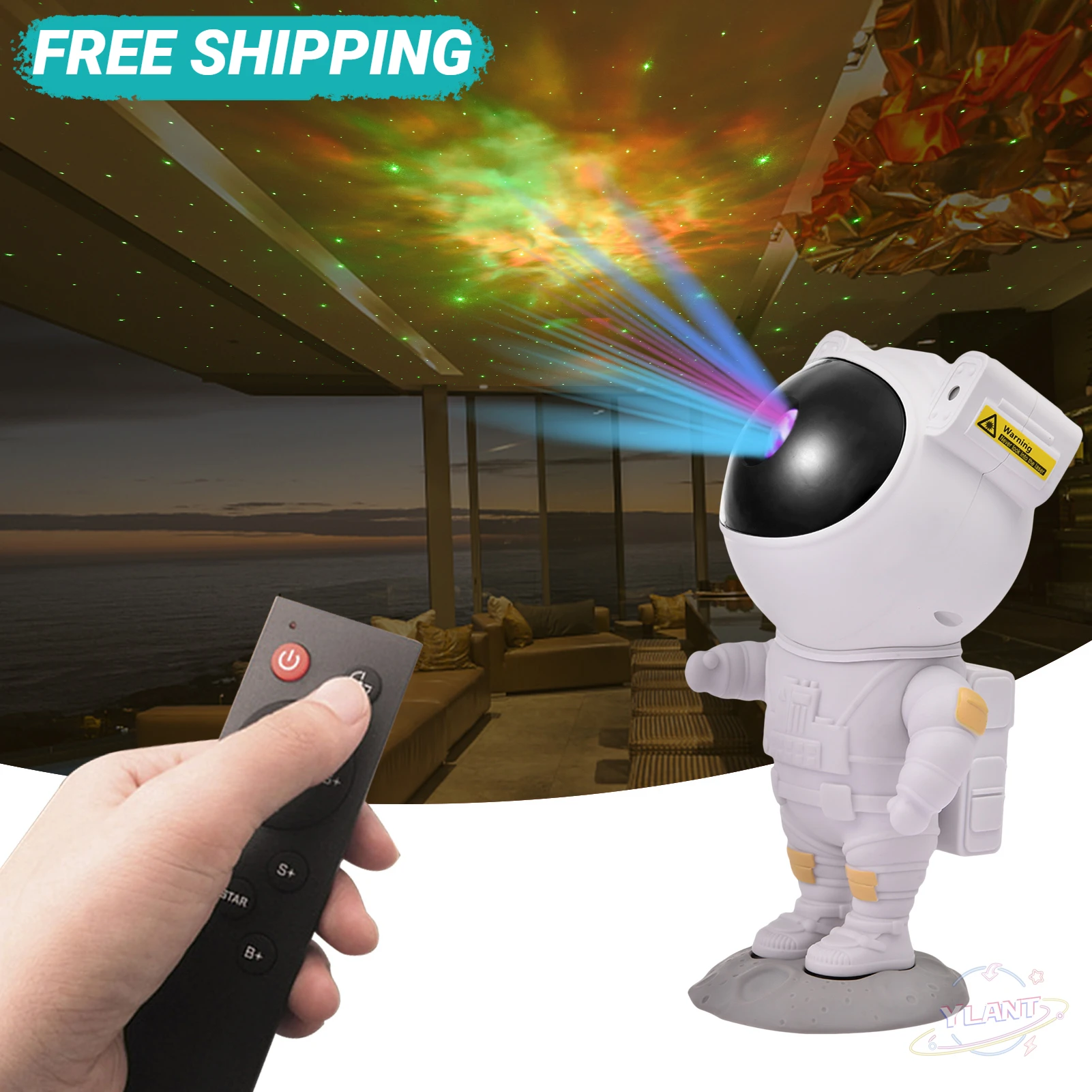 Starry Sky Astronaut Night Light Galaxy Star Projector Lamp With Remote Control And Timer Mood Lighting Home Room Decor Gifts