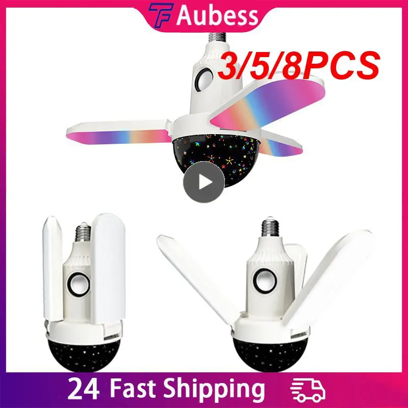 

3/5/8PCS Dimming Lamp 40w Light Brightness Adjustable Music Bulb Lamp Colorful Smart Home Portable