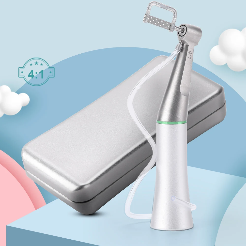 AZDENT Dental 4:1 Reduction Contra Angle Handpiece Interproximal Stripping Sets 10 Pcs Interproximal Strips Dentistry Instrument