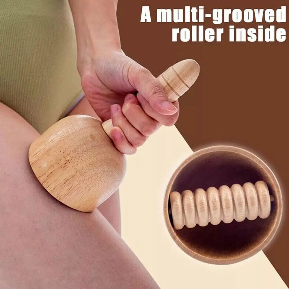 

Wooden Roller Cup Healeved Massage Scraping Stick Tools Tool Body Massage Swedish Lymphatic Manual Stick Cups Handheld Y7K4