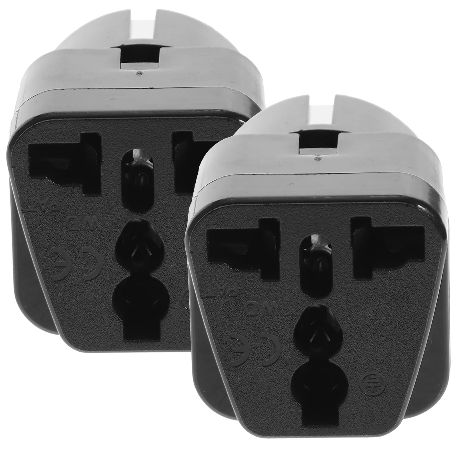 

2pcs Portable Plug Extender Travel Supply Travel Accessory Plug Adapter