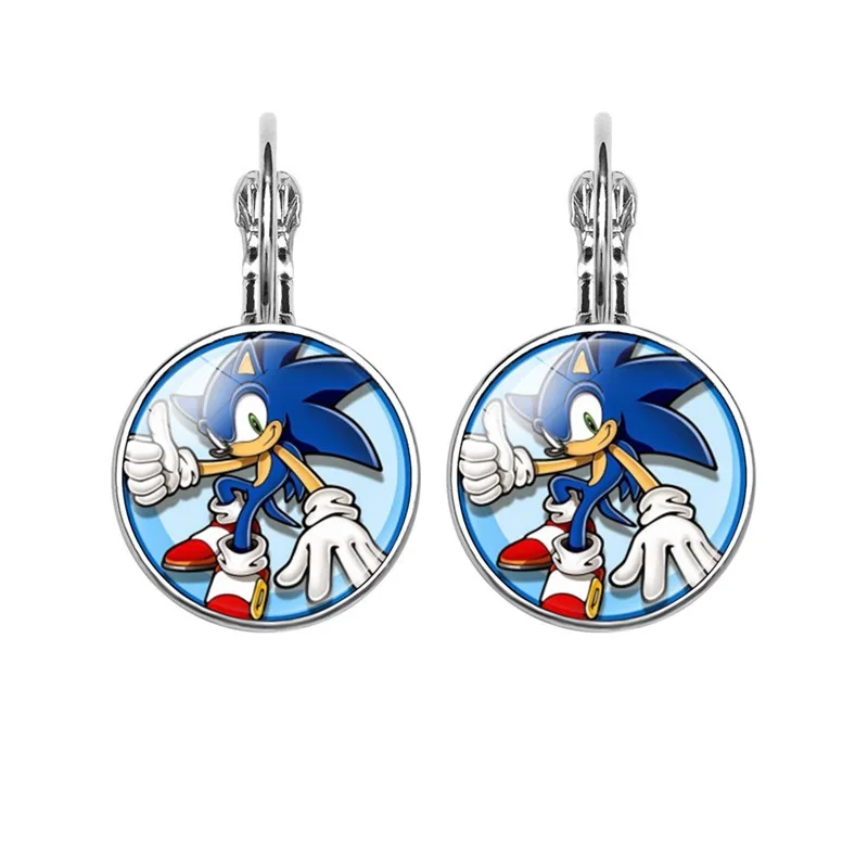 

Anime Cartoon Sonic The Hedgehog Earrings Exaggerated Drop Earrings for Women Simple Dangle Earrin Women Fashion Jewelry