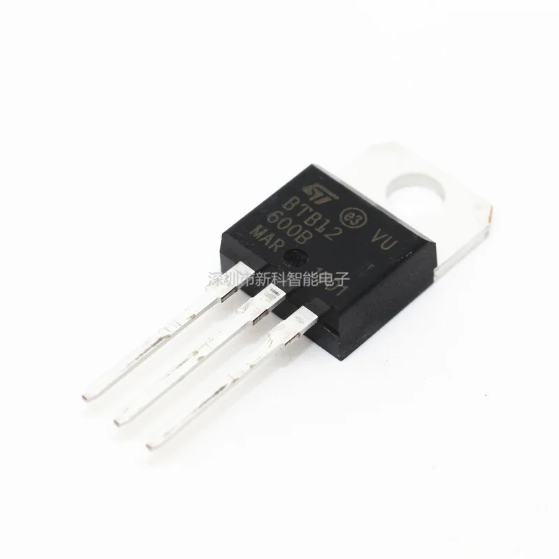 

New original BTB12-600B straight plug TO-220 12A 600V two-way SCR