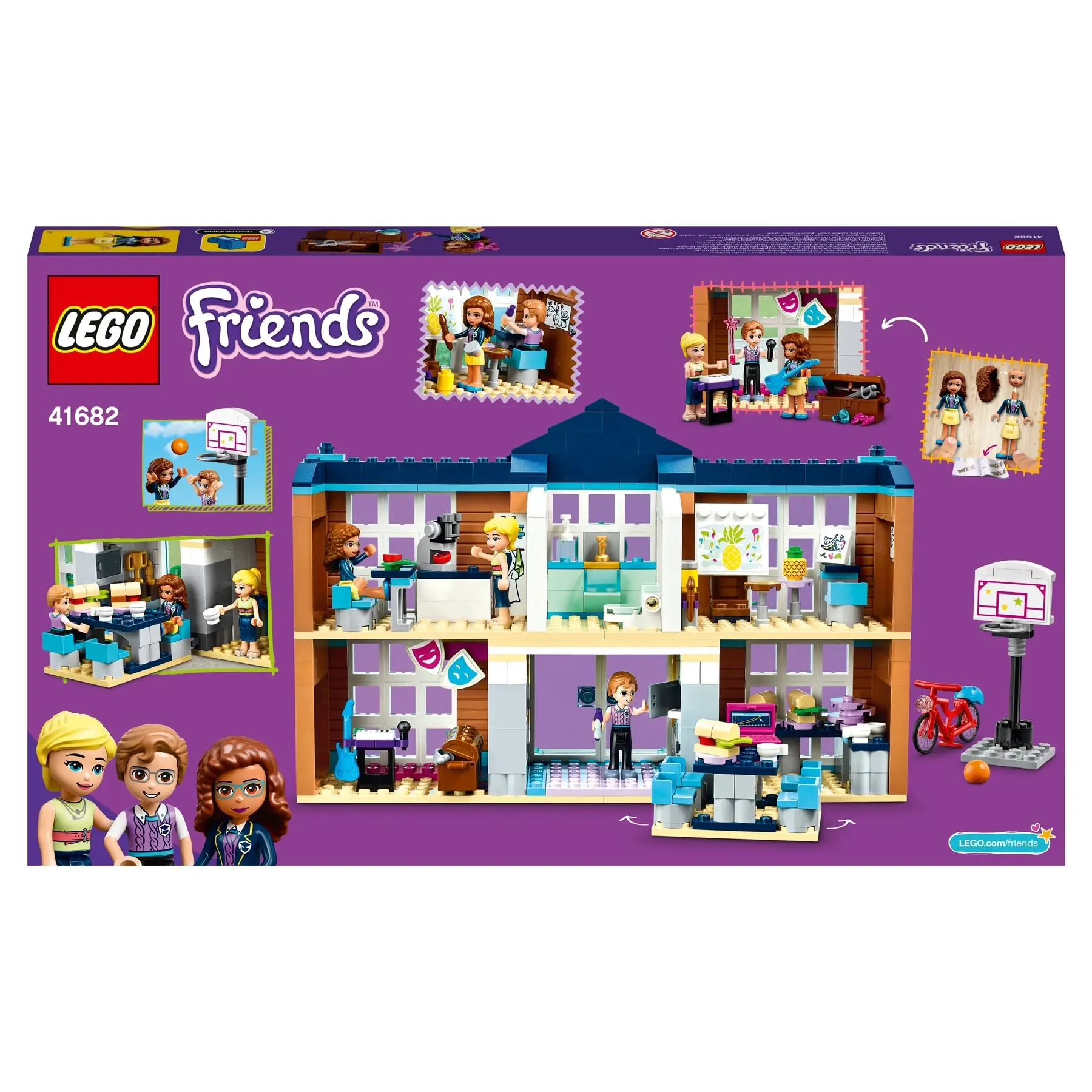 Конструктор Designer Lego Friends 41682 школа Хартлейк Сити игрушки фигурки модель детали оригинал для детей мальчиков и девочек подарок на день рождения.