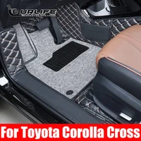 car floor mats car accessorie car carpet leather covers car for toyota corolla cross 2021 2022