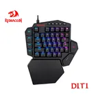 Механическая игровая клавиатура Redragon DITI K585 RGB, 42 клавиши, с синим переключателем, 7 программируемых макроклавиш для игр FPS, LOLPUBG