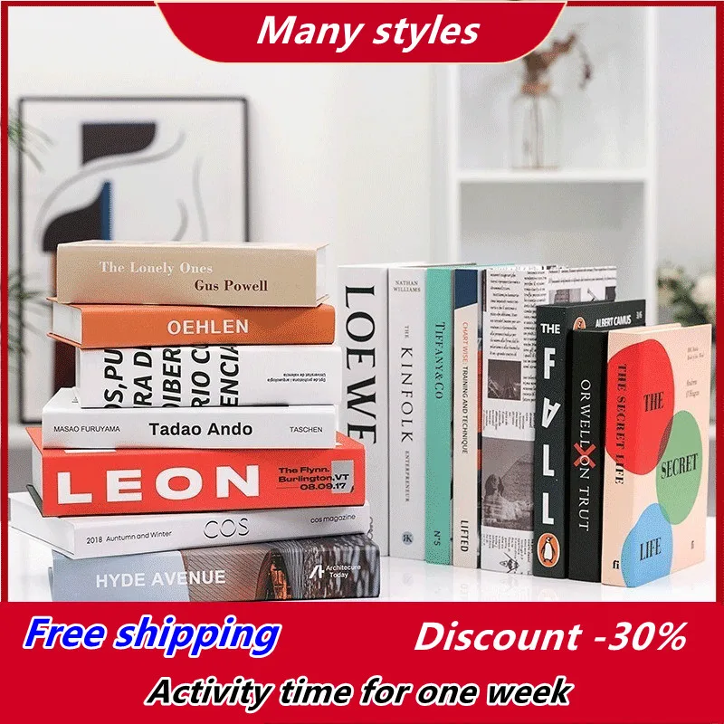 

Роскошная поддельная книга, имитация книги, украшение, модное роскошное украшение для дома, обучающая Мягкая коробка для книг, модель для ка...