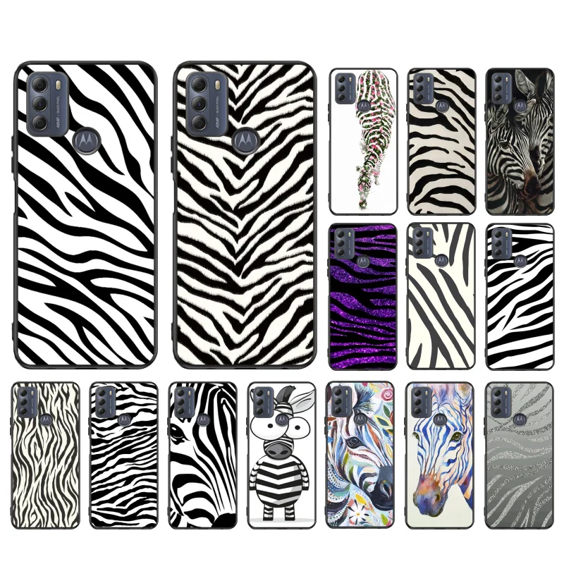 

Zebra Phone Case for Motorola Moto Edge 20 Pro Edge 20 Lite E7 Power E40 E20 One Action G10 G Play G8 G9 G60 G50