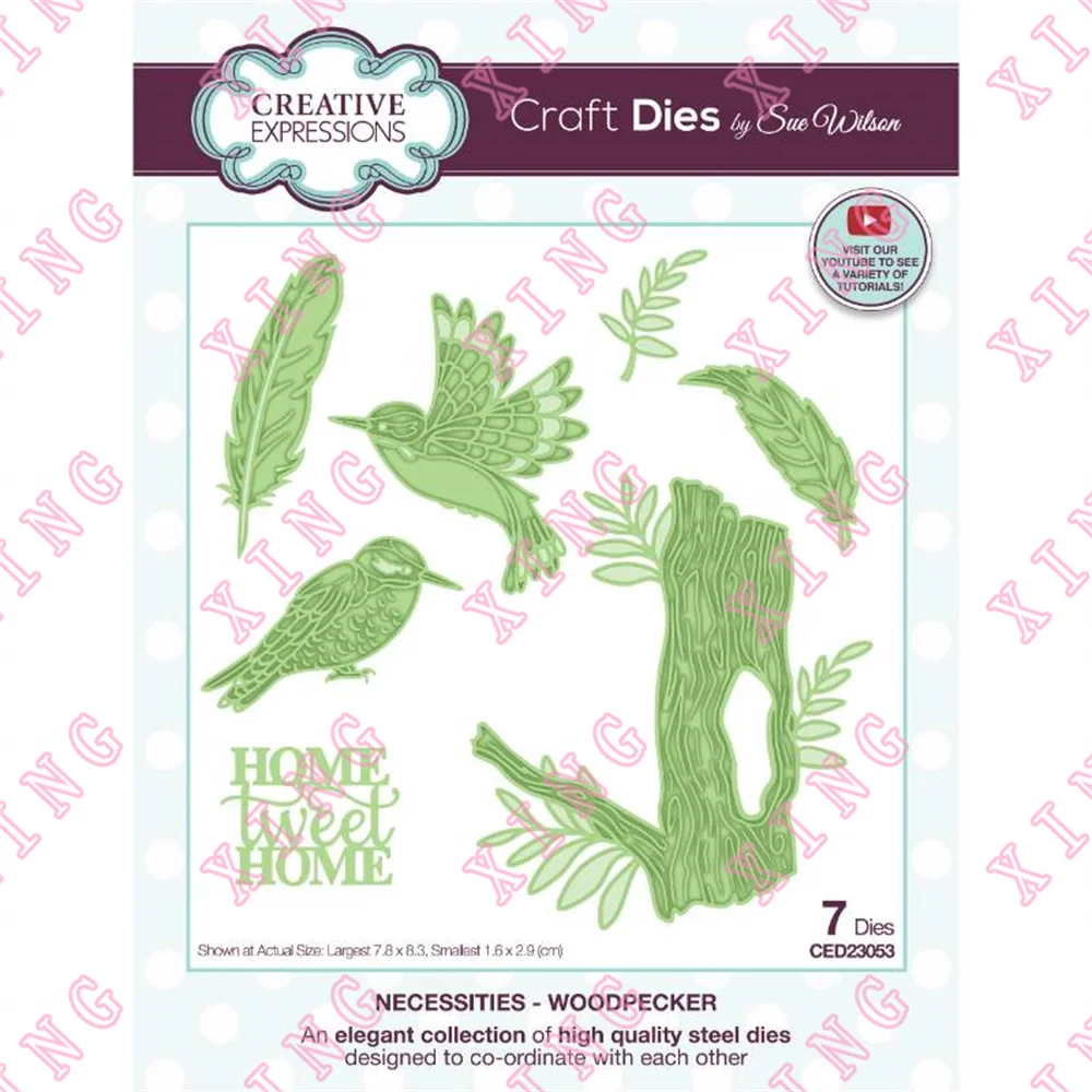 

2022 New Necessities Woodpecker Craft Metal Cutting Dies Scrapbook Decorate Embossing Template Diy Greeting Card Handmade Molds
