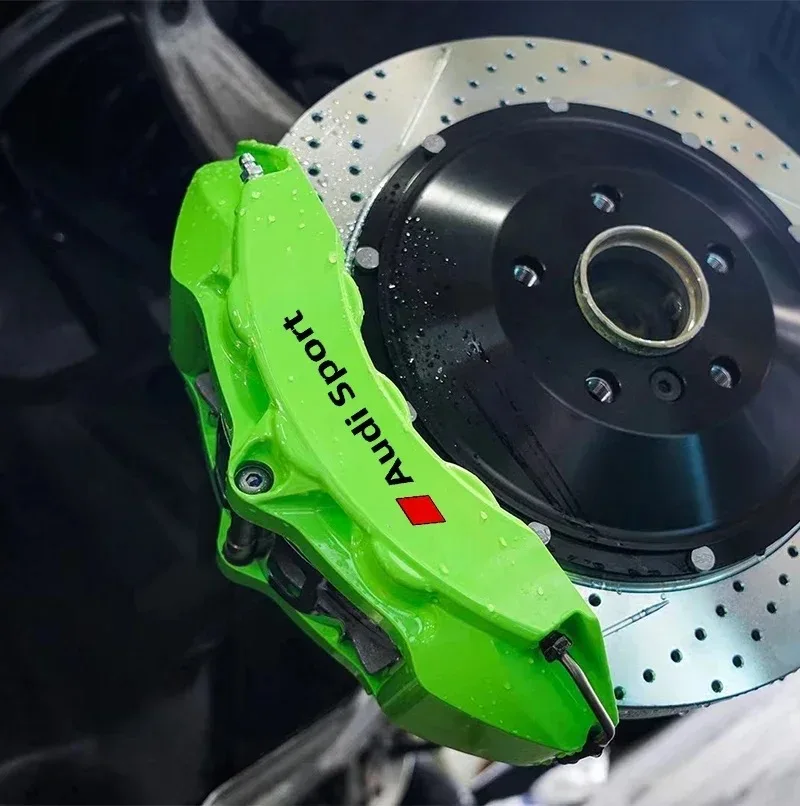 6 шт. термостойкие наклейки на суппорты декоративные виниловые колеса для Audi Sport A3