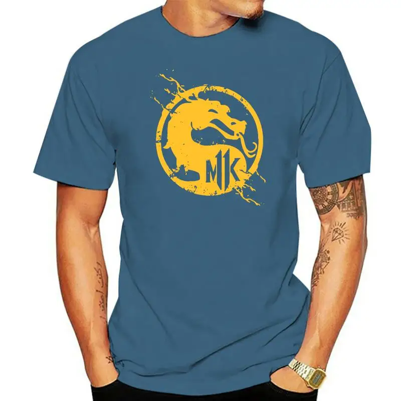

Mortal Kombat t shirt - Scorpion tee legendary fighting Black T-Shirt M-3XL Printed T-Shirt Pure Cotton Men top