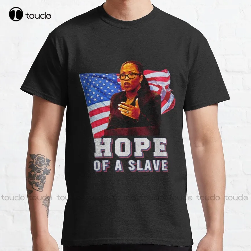 

Judge Kbj Ketanji Brown Jackson Hope Of A Slave Us Flag Classic T-Shirt Dog Shirts New Popular Creative Funny Shirt Xs-5Xl New