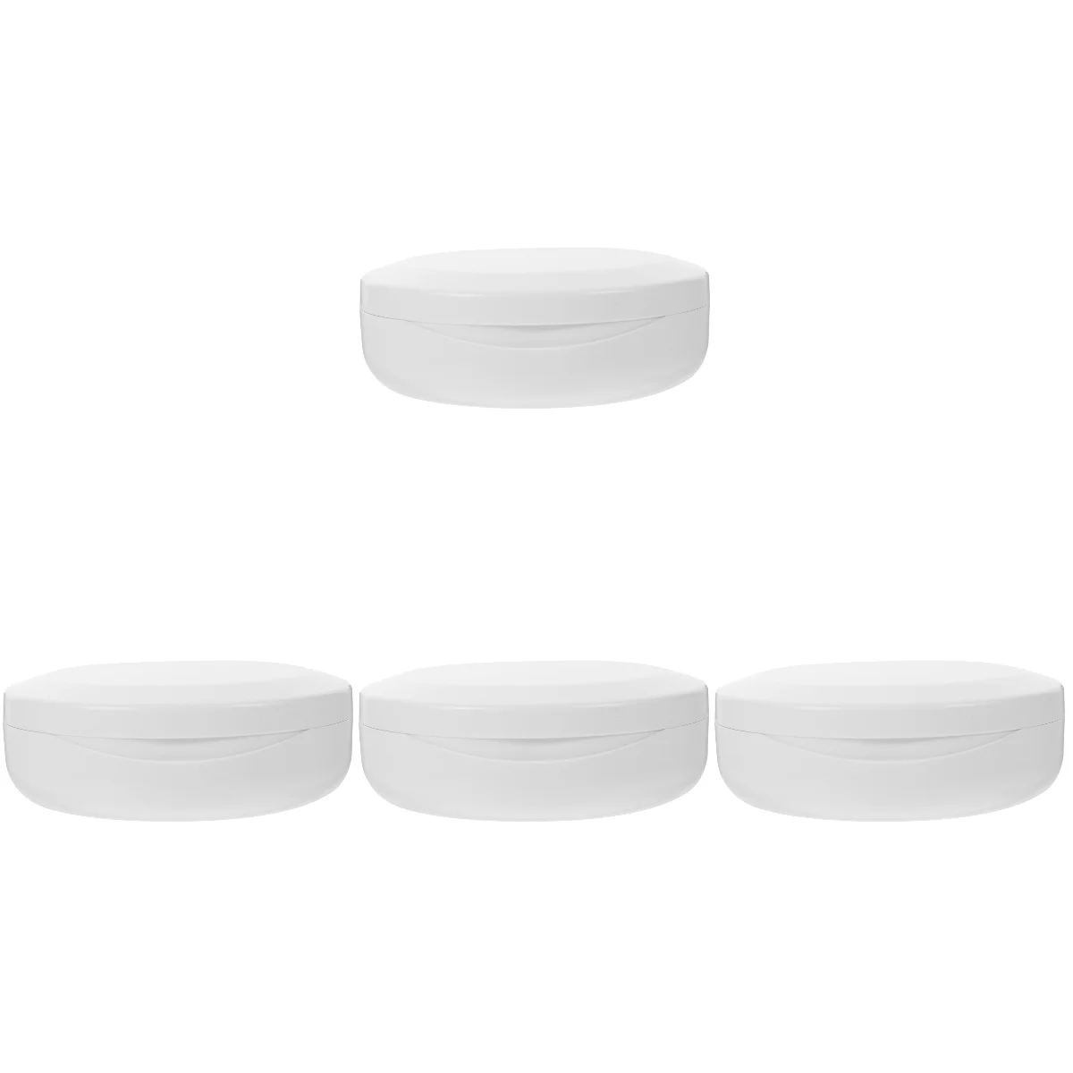 

4pcs Retainer Case Portable Orthodontic Retainer Box Denture Case with Mirror