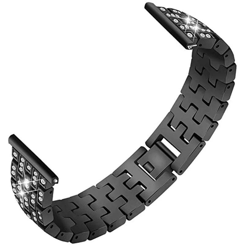 Galaxy Watch4 Metal Strap + Case for Samsung Watch 4 40mm 44mm Wrist Band Diamond Shiny Stainless Steel Bracelet and Caver