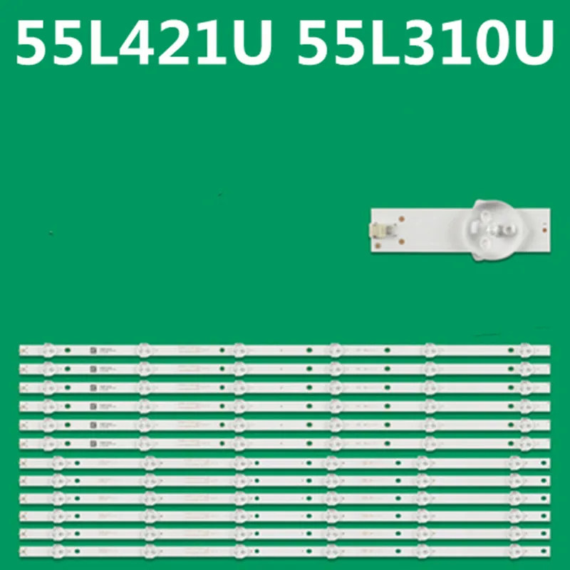 Новинка 100%, яркие световые полосы для 55 TV 55L421U 55L310U 55L621U WBOX 0E-55LED4K строек, 0E55LED4K OE55LED4K