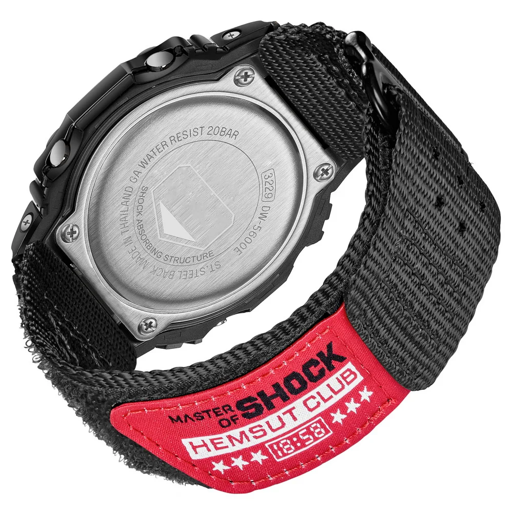 Фото Ремешок для часов Hemsut для Casio Gshock, нейлоновый, 16, 18 мм, удобные и дышащие модные ремешки, совместимые с DW5600 GA110 W218 GA2100 №1
