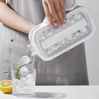 Portable Ice Ball Maker Kettle 2 in 1 Ice Cube Mold Home Bar Kitchen Ice Maker Round Ice Cube Tray for Whiskey Cocktail Bourbon