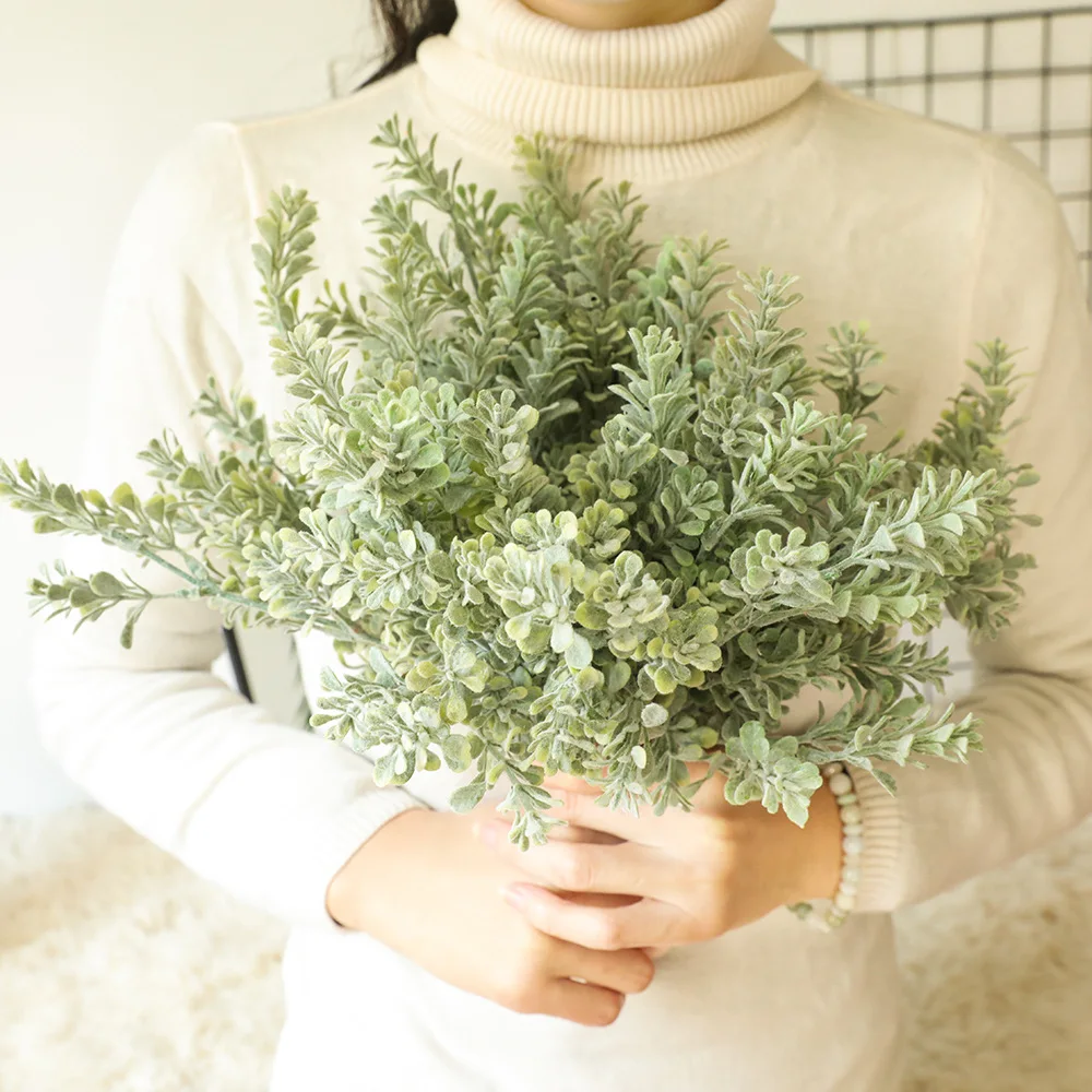 

32cm Artificial Plants Small Eucalyptus Leaves For Home Decoration Fake Plants Wedding Party Garden Table Decor Grass Wall