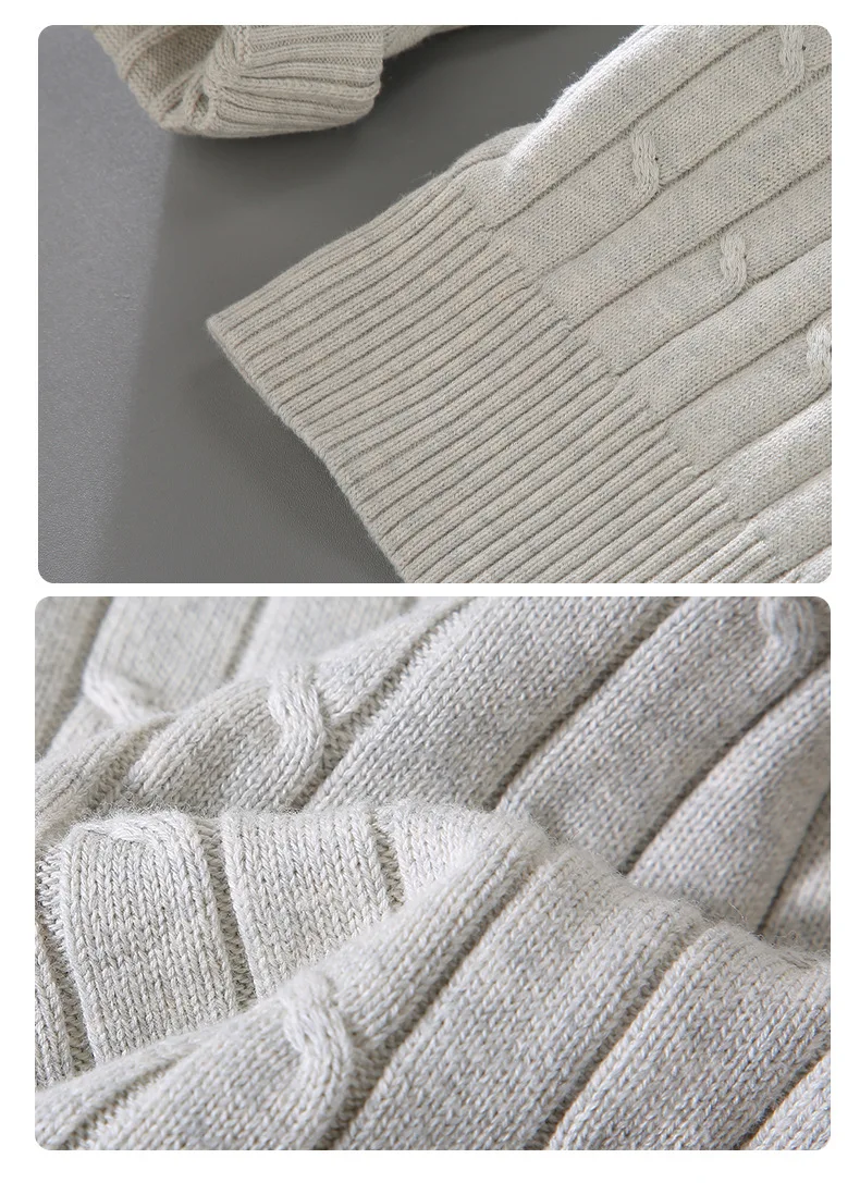 Мужские свитера из 100% хлопка на осень и зиму пуловеры в английском стиле с