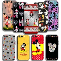 mickey minnie mouse for huawei honor 10x 9x lite pro honor 10 10i 9 9a phone case back black liquid silicon funda