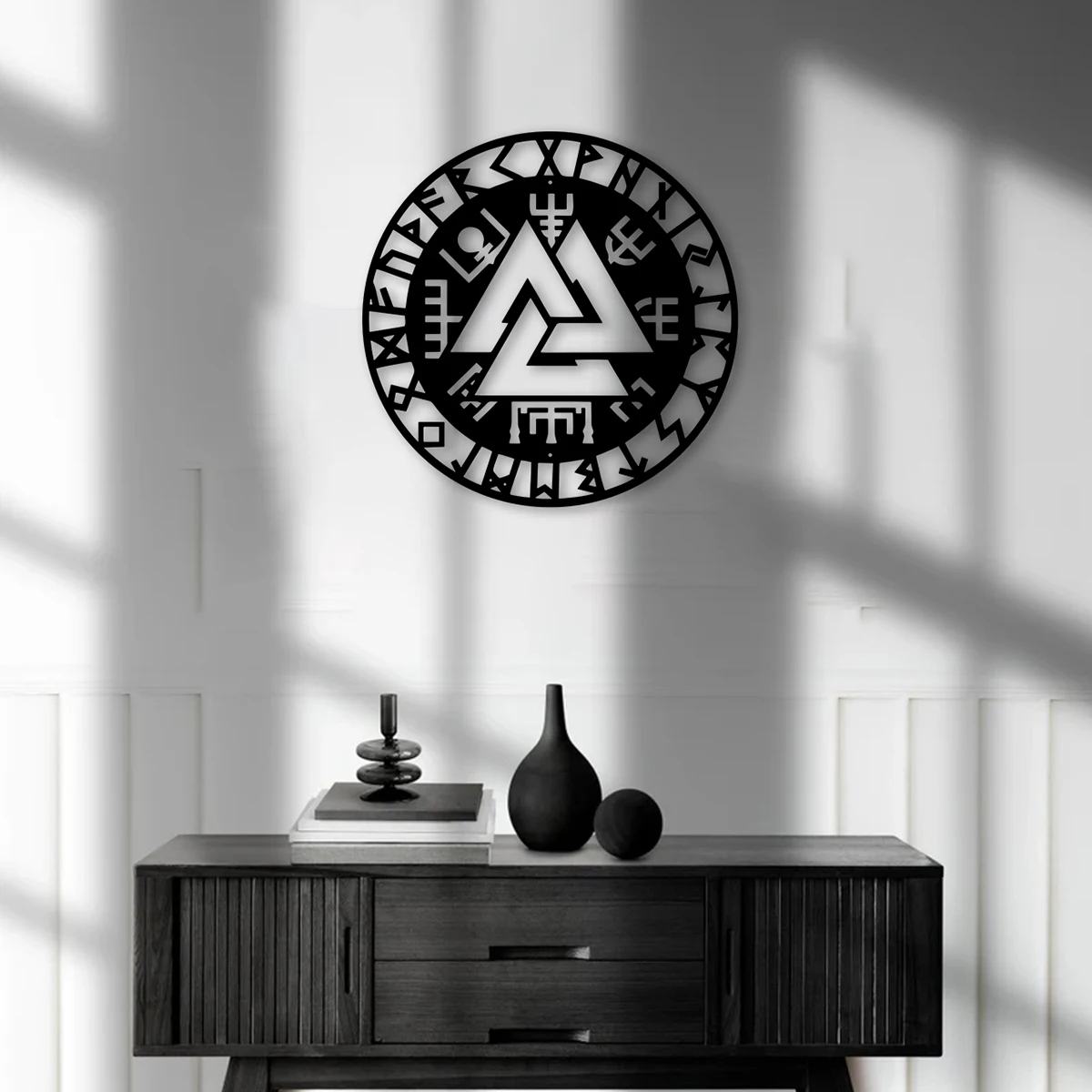 Круглая настенная декорация Современная естественная стена фотообои для