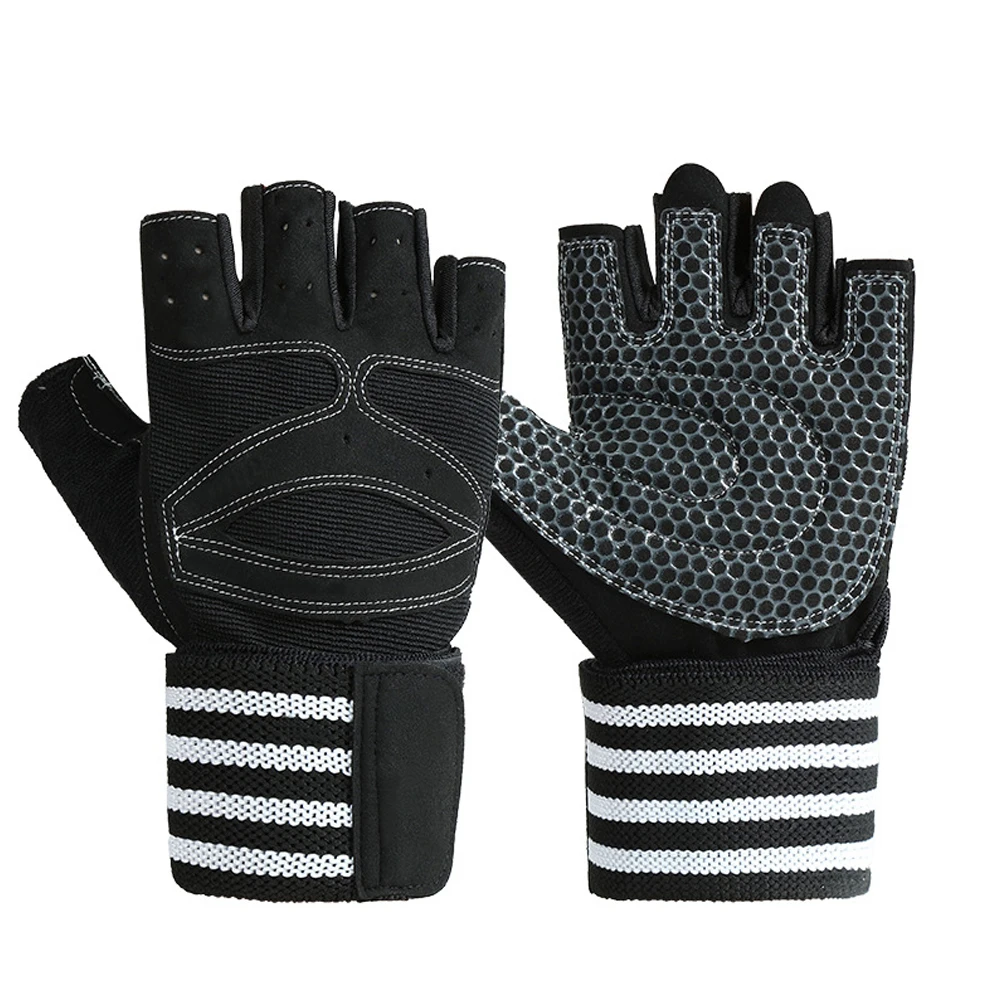 

1 Pair Fitness Gloves Weight Lifting Sports Half Finger Protector Gloves for Man Outdoor Sports Accessories
