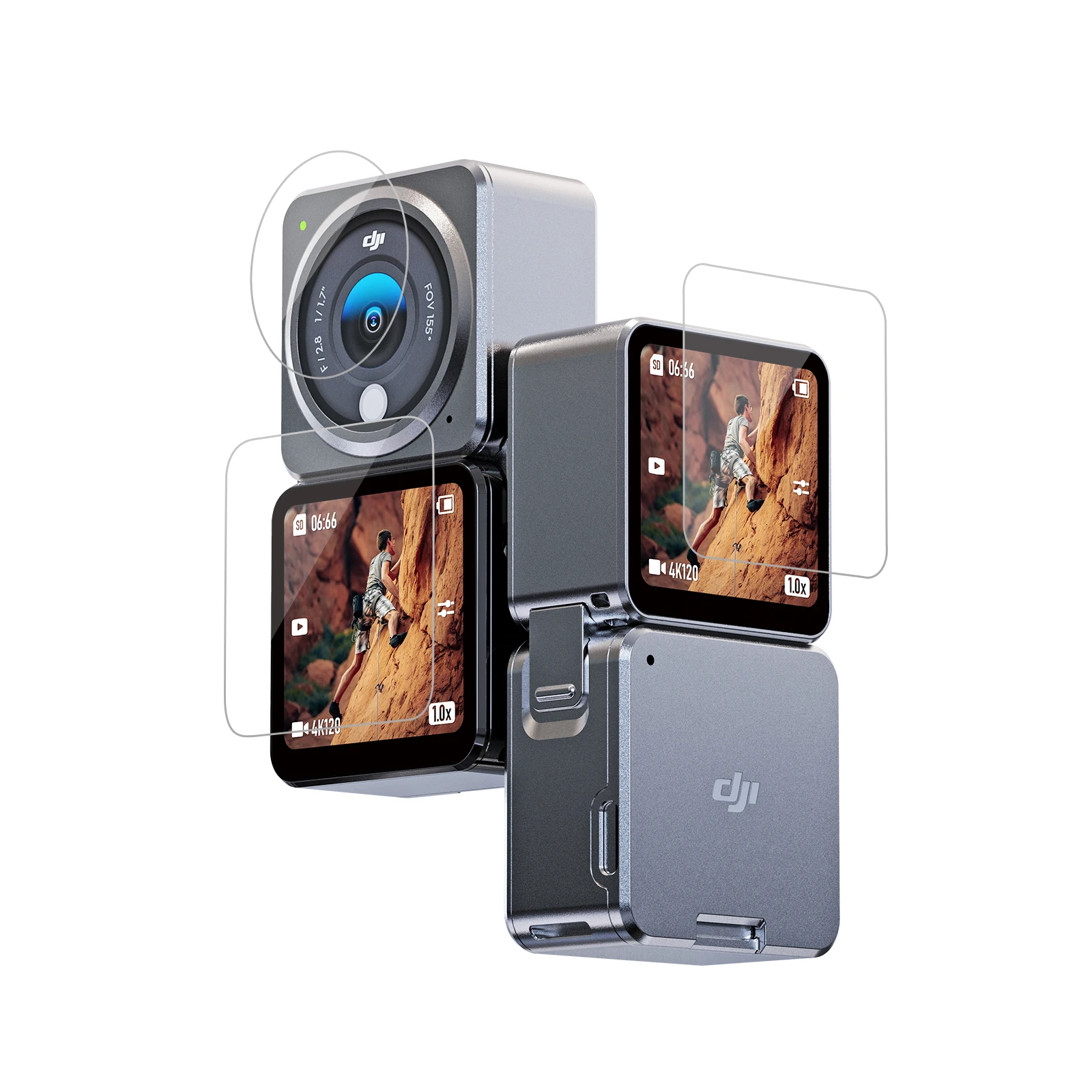 

For DJI Action2 screen toughened film action camera protector camera Lens glass toughened film protection camera accessories