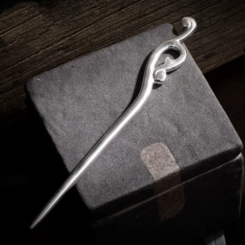 

Suyu Auspicious Cloud S925 Sterling Silver Hairpin Vintage Lady Classic Hairpin Hairpin Hairpin Hairpin Plate Hairpin
