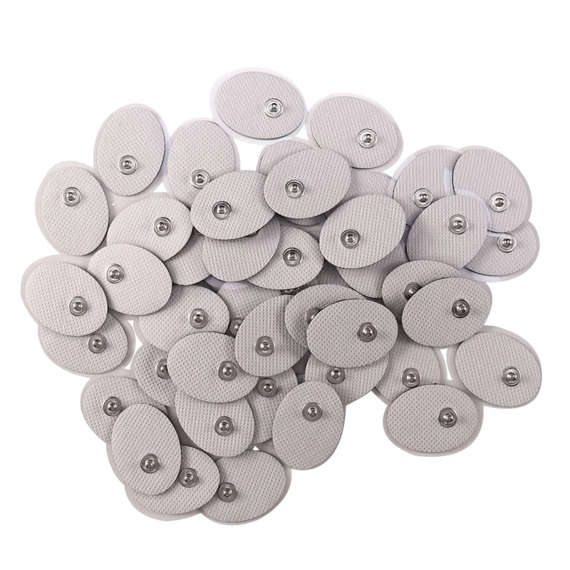 

50Pcs 3X4cm Electrode Pads For TENS Non-Woven Self Adhesive Replacement Electrode Pad For Muscle Stimulator Tens Machine Pads