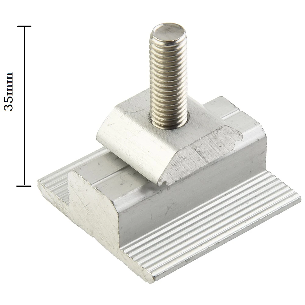 

8Pcs 30/35mm Solar Panel Mid Clam Adjustable Solar Panel Bracket Clamp Photovoltaic Support Fixing For Solar Panel System
