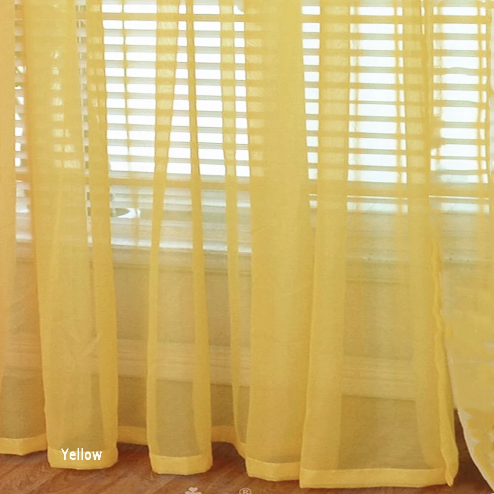 

Желтая плотная штора Black Ant